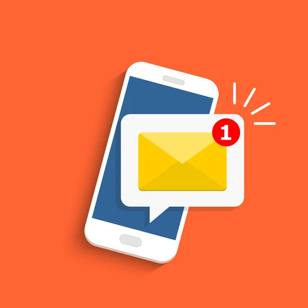 Message Icon Reminder Screen Smartphone New Email Notification Sms ...