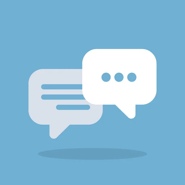 Chat bubbles notice icon. Concept of modern communication. Vector illustration in flat style.