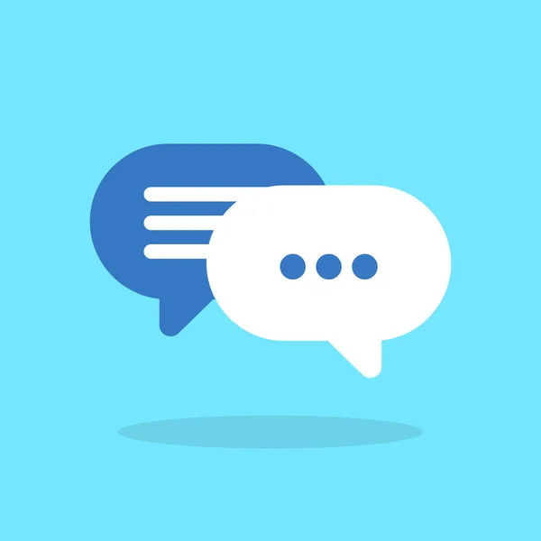 Chat bubbles notice icon. Concept of modern communication. Vector illustration in flat style.