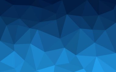 Mavi üçgenler arka plan. Soyut çokgen illüstrasyon. Vektör geometrik görüntü.