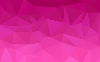 Pembe üçgenler arka plan. Soyut çokgen illüstrasyon. Vektör geometrik görüntü.