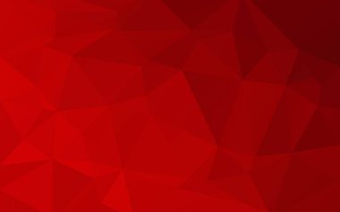 Kırmızı üçgenler arka plan. Soyut çokgen illüstrasyon. Vektör geometrik görüntü.