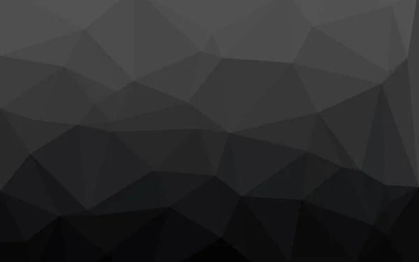 Black triangles background. Abstract polygonal illustration. Vector geometric image.