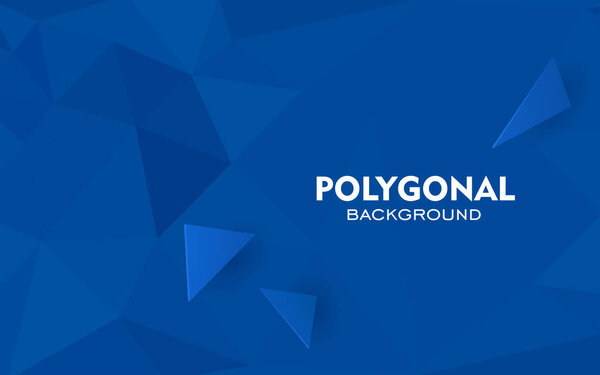 Синие треугольники фон. Абстрактная многоугольная иллюстрация. Векторное геометрическое изображение
.