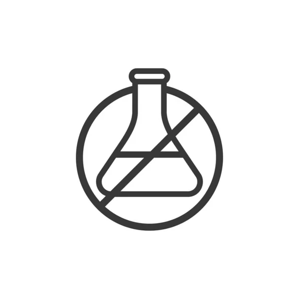 Σύμβολο Χωρίς Χημικά Σήμα Δοχείο Απεικόνιση Διανύσματος Απομονωμένο Μαύρο Αντικείμενο — Διανυσματικό Αρχείο