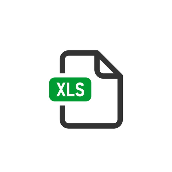 Μορφή Αρχείου Εγγράφου Του Excel Κάντε Λήψη Και Αποθηκεύστε Εικονίδιο — Διανυσματικό Αρχείο