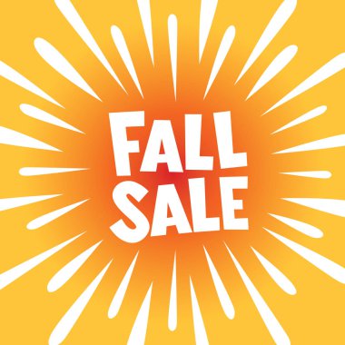 Sonbahar satış afiş poster patlama patlama ile