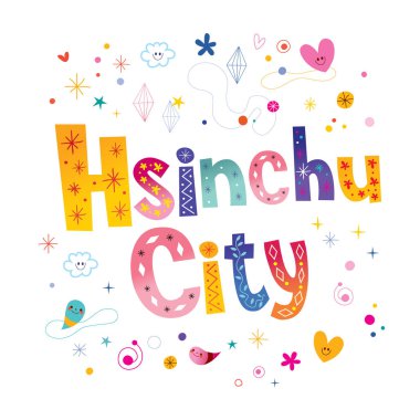 Hsinchu City benzersiz tasarım yazı