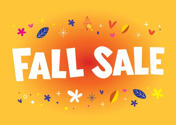 Афиша Баннера Fall Sale — стоковый вектор