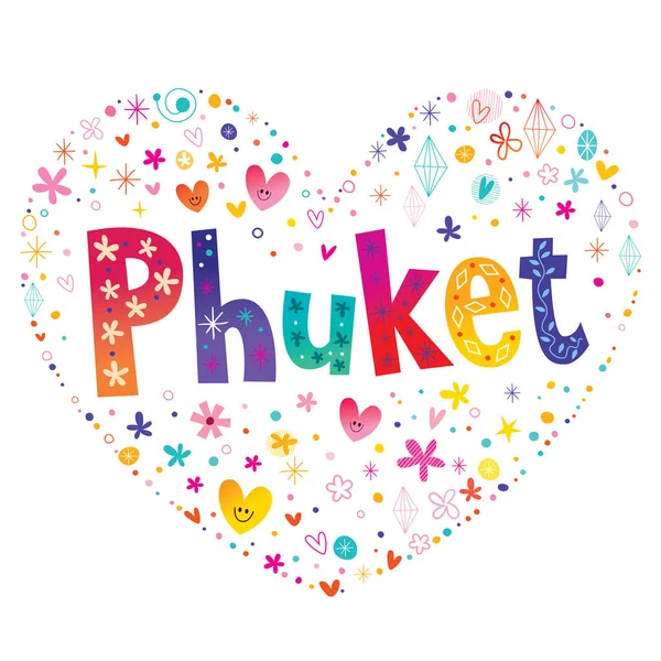 Phuket Uma Das Províncias Sul Tailândia —  Vetores de Stock