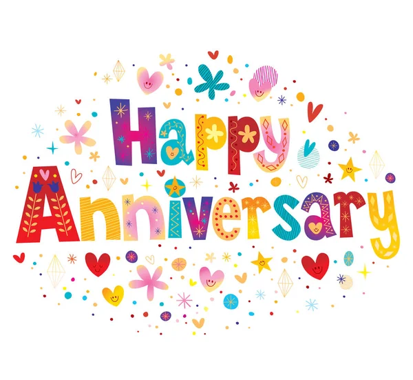 Happy Anniversary — Stock Vector