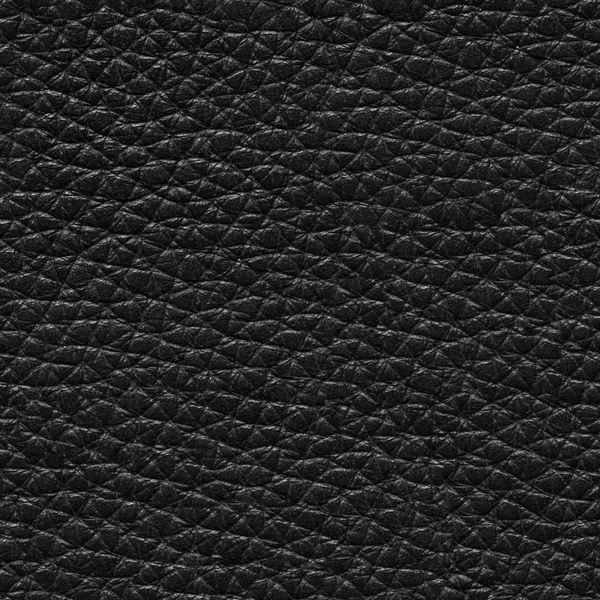 Classic Black Leather Background Interior Seamless Square Texture Tile Ready — Stock Photo, Image