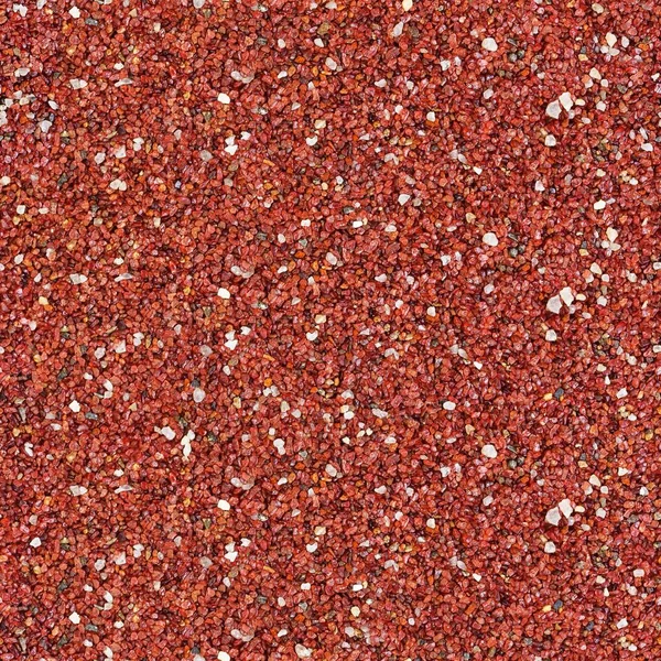 Powierzchnia pokryta małe kamienie czerwone. Kwadrat tekstura. Gotowe płytki. — Zdjęcie stockowe