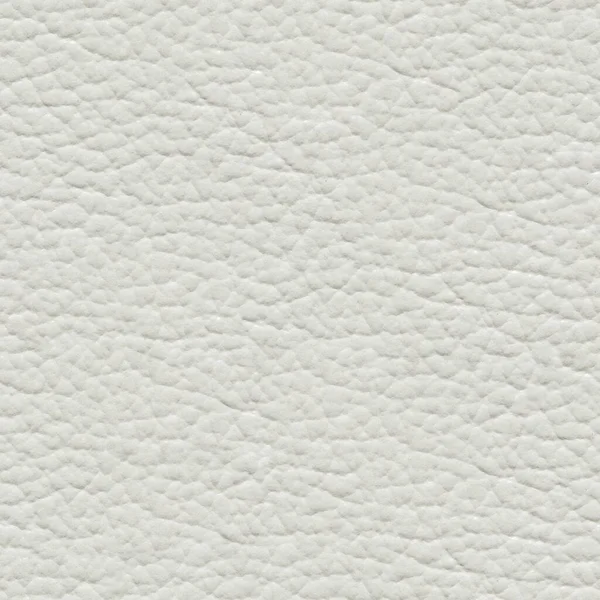 Beautiful white leather background. Seamless square texture. — Stock Photo, Image