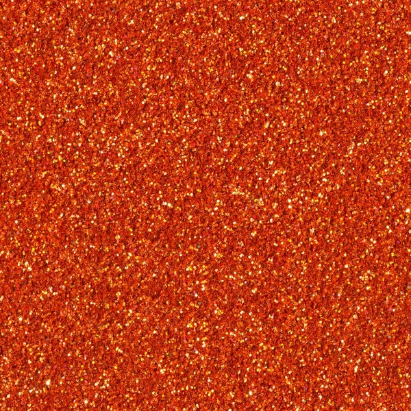 Bright orange glitter background. Seamless square texture.
