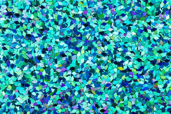 Exquisite holographic glitter texture, new blue background as part of your design. — Stock Photo, Image