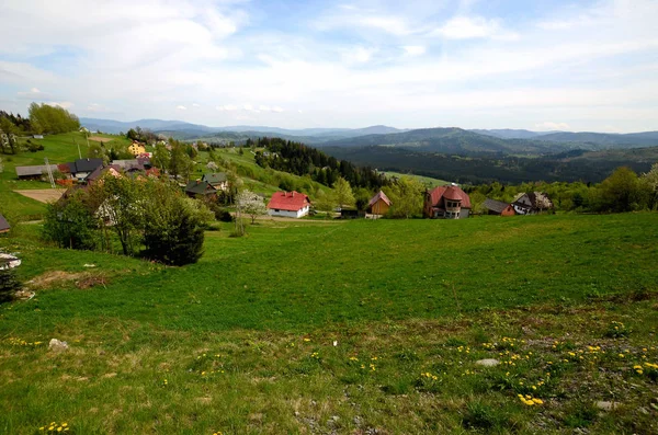 Koniakow Beskid Mountains Slesia Polonia — Foto Stock