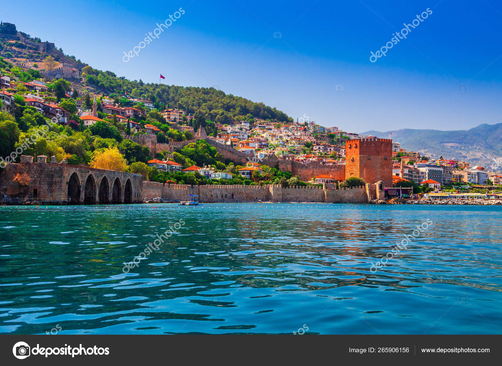 Kizil Kule Tower Alanya Peninsula Antalya District Turkey Asia Famous
