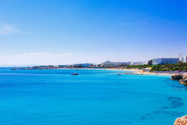 Bella Roccia Naturale Nei Pressi Ayia Napa Cavo Greco Protaras — Foto Stock