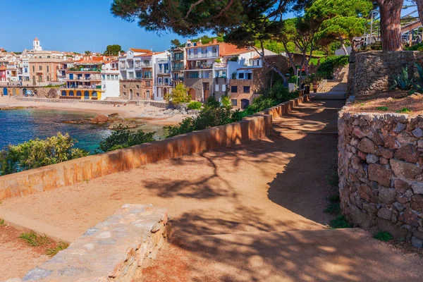 Paesaggio Marino Con Calella Palafrugell Catalogna Spagna Vicino Barcellona Villaggio — Foto Stock