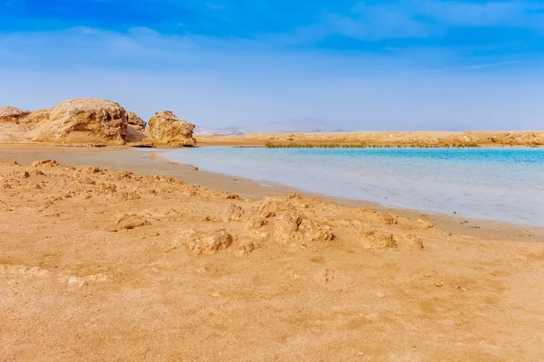 Brzeg Morza Czerwonego Wybrzeża Parku Narodowym Ras Mohammed Słynny Destynacji — Zdjęcie stockowe