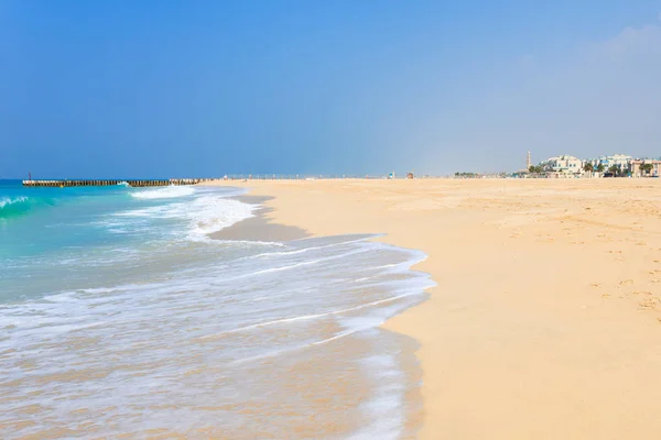 Panoramablick Auf Schönen Jumeirah Strand Dubai Uae Vereinte Arabische Emirate — Stockfoto