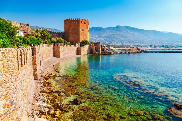 Kizil Kule Turm Alanya Halbinsel Antalya Bezirk Türkei Asien Bekanntes — Stockfoto