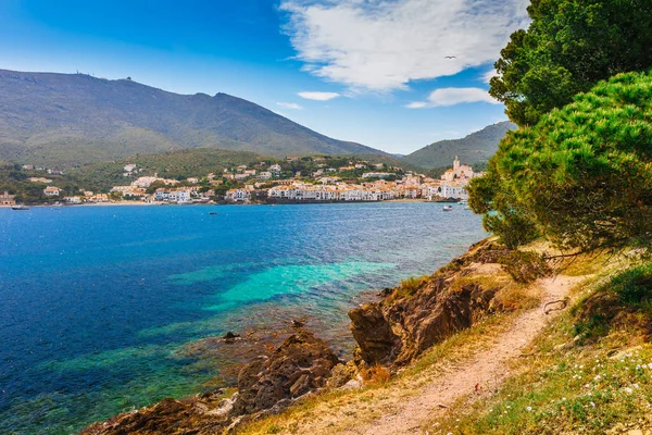 Paesaggio Marino Con Cadaques Catalogna Spagna Vicino Barcellona Città Vecchia — Foto Stock