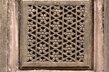 Hindistan 'dan Maheshwar Tapınağı mimarisi detayları