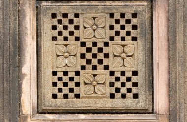 Hindistan 'dan Maheshwar Tapınağı mimarisi detayları