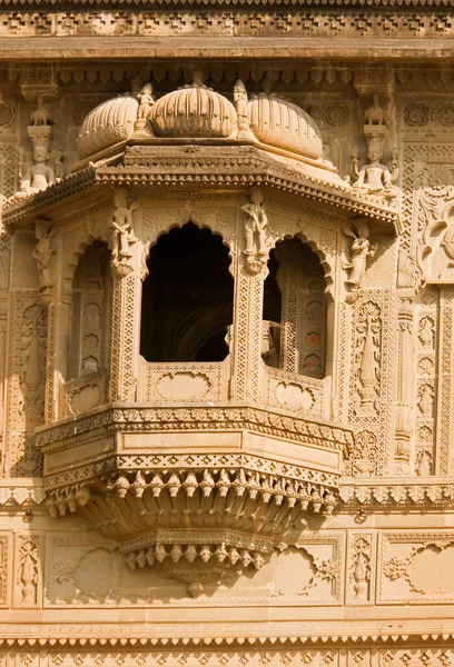 Maheshwar Detalles Arquitectura Del Templo India —  Fotos de Stock