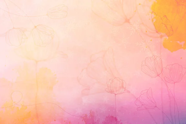 パステルソフト色の美しい夢のような背景 ストックフォト — ストック写真