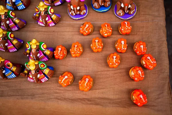 Cute Ganeshas Ulicy Sklep Tulsibag Pune — Zdjęcie stockowe