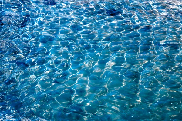 Абстрактный Крупный План Синей Воды — стоковое фото