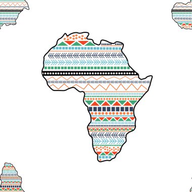 Kusursuz bir Tekrarlama Modelinde Afrika Çizgisi Sanatı. Albüm, ambalaj, dekor, dekorasyon, el işi projeleri, kart yapımı, kumaş ve tekstil projelerinde kullanım için mükemmel..