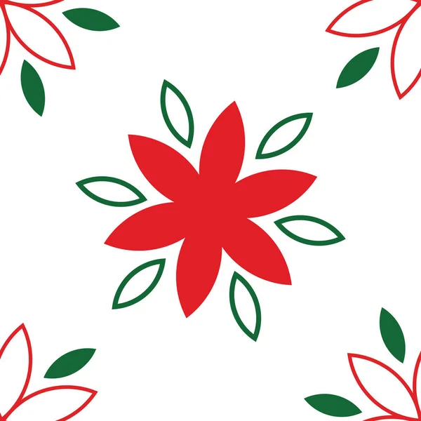 Kusursuz bir tekrarlama deseninde Geometrik Noel çiçeği. Albüm, ambalaj, dekor, dekorasyon, el işi projeleri, kart yapımı, kumaş ve tekstil projelerinde kullanım için mükemmel..