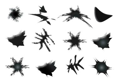 Koleksiyon vektör formatında bazı etkileri ile izole Stains.