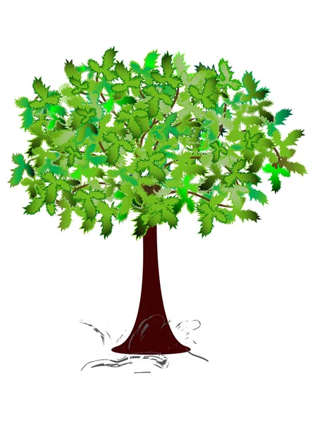 Zole Nesne Ağacı Vektör Biçimi Illustratin — Stok Vektör