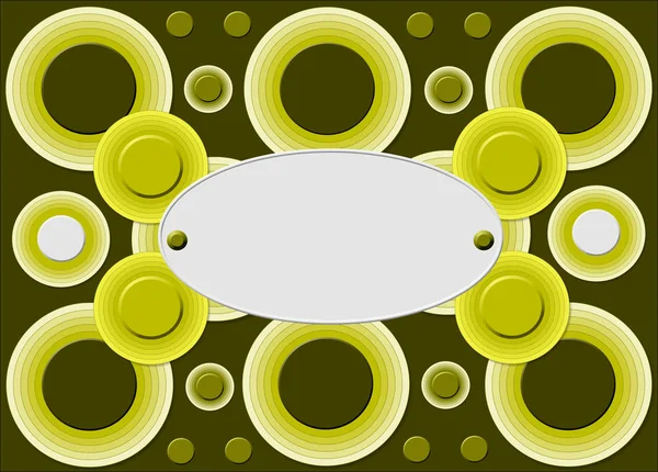 Patterned Background Circles Color Olives Frame Your Text — Stock Photo, Image