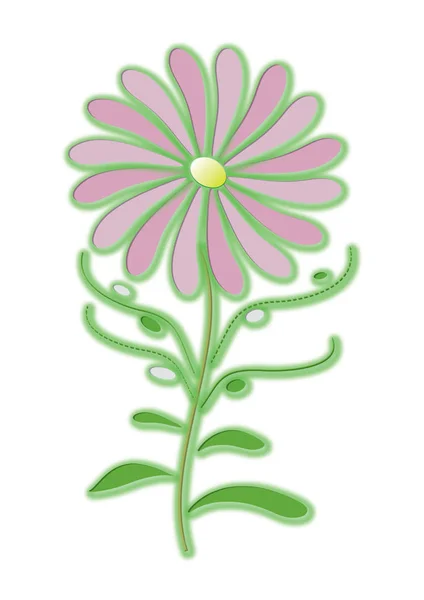 Una Flor Que Florece Formato Vectorial Aislado — Vector de stock