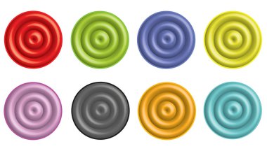 Web siteniz için renkli düğmeler kümesi. Vektör biçimi ve jpg.