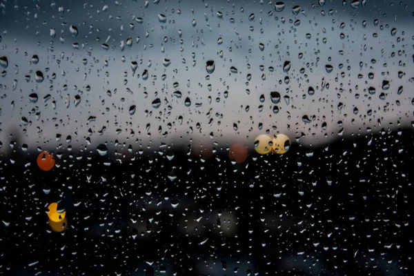 The rainy evening weather. — Stock Photo, Image