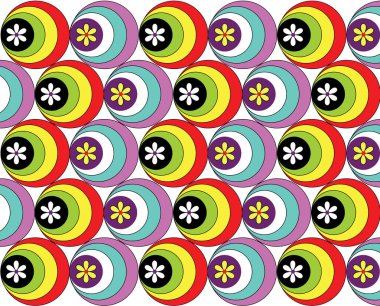 Çok renkli daireler arka plan.