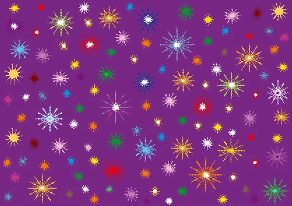 Seamless Background Irregular Pattern Stars Festive Background Fireworks — Stock Photo, Image