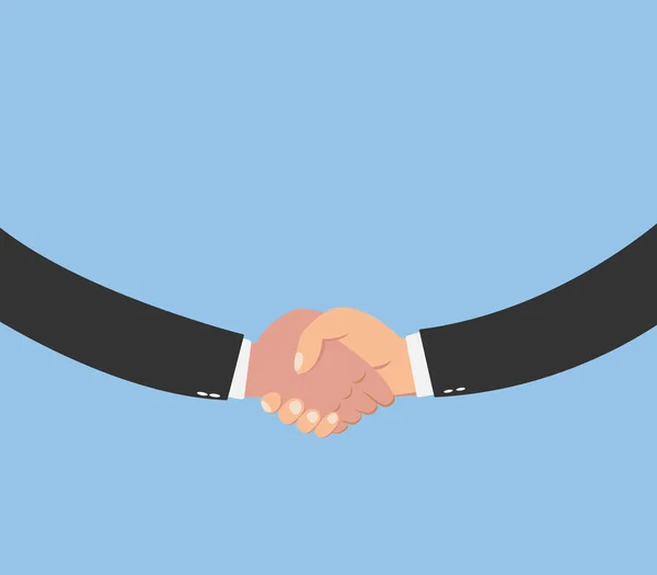 Closeup of businesspeople shaking hands — Stock Vector