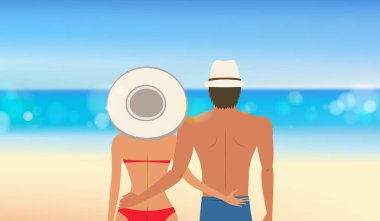 Sahilde güzel Çift