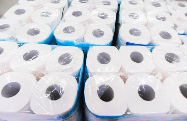 Pack of tissues roll for sell at supermarket