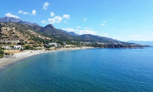 Vista Costa Mar Cerca Playa Koutsounari Creta Grecia —  Fotos de Stock