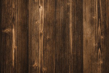 Koyu kahverengi ahşap doku için arka plan, ahşap yüzey için doğal çizgili desenli metin ekleyebilir veya tasarım dekorasyon sanat çalışmaları