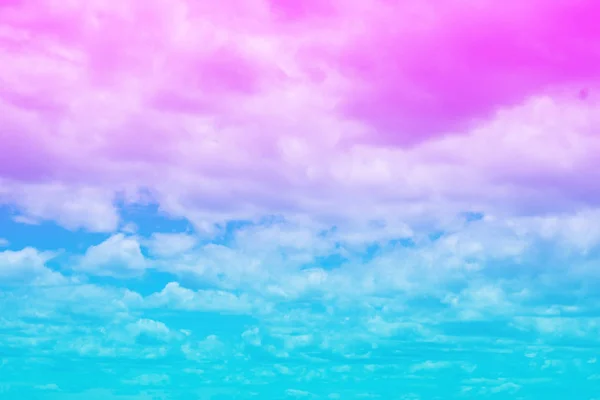 Sweet Pastel Colored Cloud Sky Sun Light Soft Cloudy Gradient — Stock Photo, Image